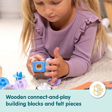 Melissa & Doug Blockables Town Snap And Play Connectable Building Blocks Set