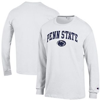 Men's Champion® White Penn State Nittany Lions Arch Over Logo Long Sleeve T-Shirt