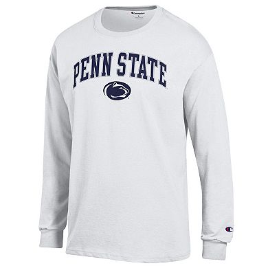 Men's Champion® White Penn State Nittany Lions Arch Over Logo Long Sleeve T-Shirt