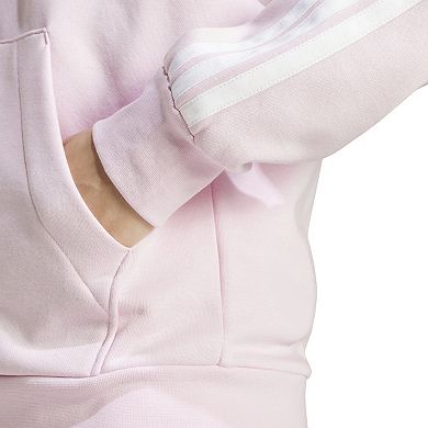 Women's adidas Essentials 3-Stripes Fleece Full-Zip Hoodie