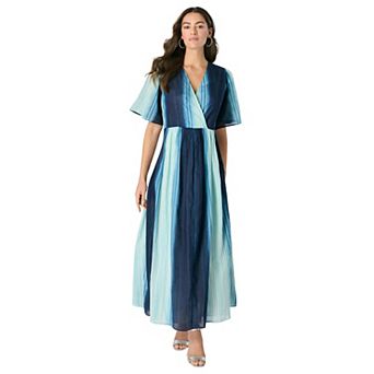 Roaman's Women's Plus Size Ombre Maxi Dress