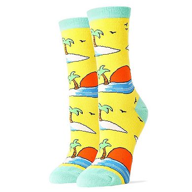 Sunset Mid-Calf Crew Socks