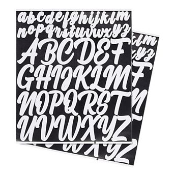 Vinyl Letter Stickers, 10 Sheets 1 Inch 2 Inch Capital Alphabet Sticker Self Adhesive Letter Decals