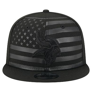 Men's New Era Black Minnesota Vikings Independent 9FIFTY Snapback Hat