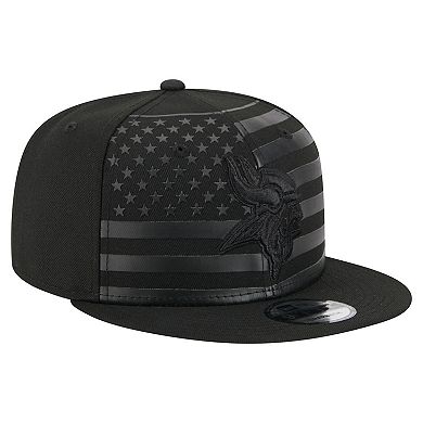 Men's New Era Black Minnesota Vikings Independent 9FIFTY Snapback Hat