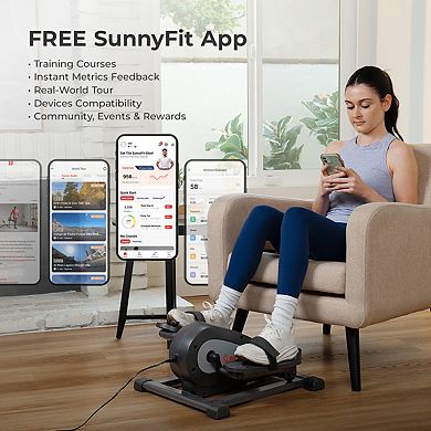 Sunny Health & Fitness Motorized Mini Elliptical