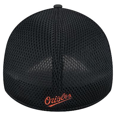 Men's New Era Black Baltimore Orioles Subtle Camo 39THIRTY Flex Hat