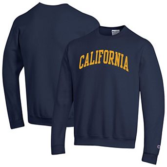 Men's Champion Navy Cal Bears Basic Arch Fleece Pullover Sweatshirt