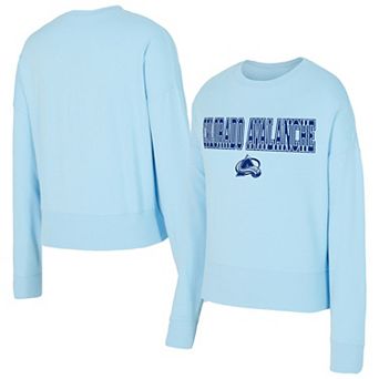 Women's Concepts Sport Light Blue Colorado Avalanche Tonal Pullover Sweatshirt