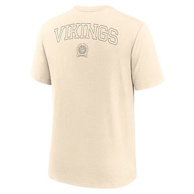 Men's Nike Cream Minnesota Vikings Glory Tri-Blend T-Shirt