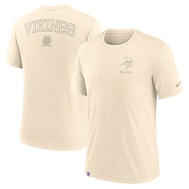 Men's Nike Cream Minnesota Vikings Glory Tri-Blend T-Shirt