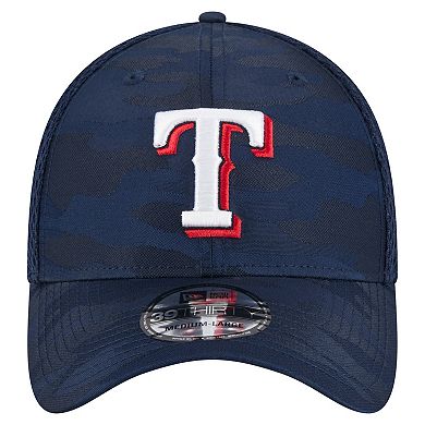 Men's New Era Navy Texas Rangers Subtle Camo 39THIRTY Flex Hat