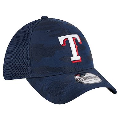 Men's New Era Navy Texas Rangers Subtle Camo 39THIRTY Flex Hat