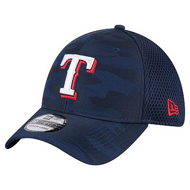 Men's New Era Navy Texas Rangers Subtle Camo 39THIRTY Flex Hat