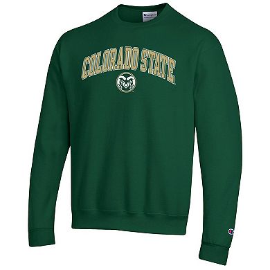 Men's�Champion Green Colorado State Rams Arch Over Logo Pullover Sweatshirt