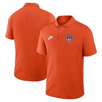 Men's Nike Orange Clemson Tigers Primetime Victory Legacy Vault Logo Performance Polo