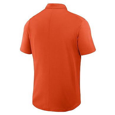 Men's Nike Orange Clemson Tigers Primetime Victory Legacy Vault Logo Performance Polo