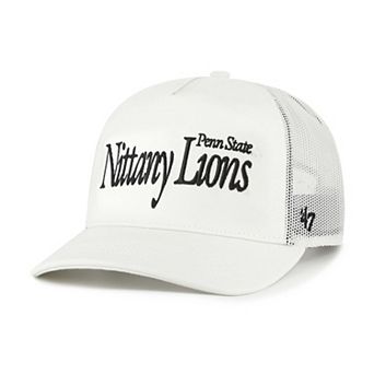 Unisex��'47 Cream Penn State Nittany Lions Foundation Script Adjustable Trucker Hat