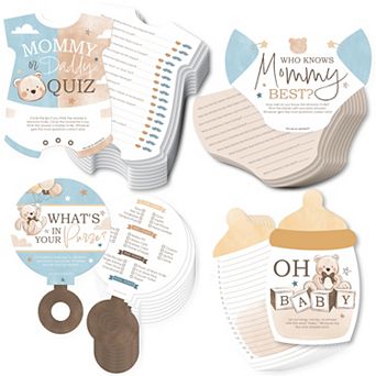 Big Dot of Happiness We Can Bearly Wait - 4 Teddy Bear Baby Shower Games