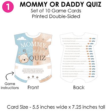 Big Dot of Happiness We Can Bearly Wait - 4 Teddy Bear Baby Shower Games