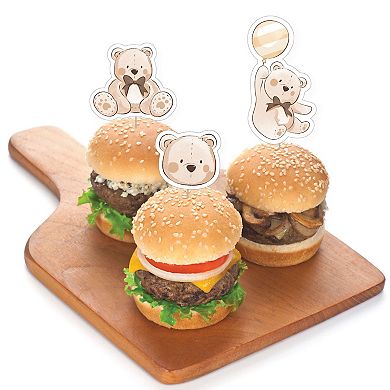 Big Dot of Happiness We Can Bearly Wait Cupcake Toppers Teddy Bear Baby Shower
