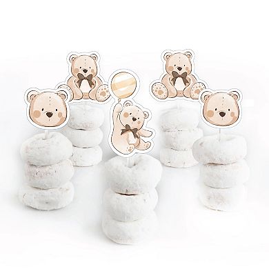 Big Dot of Happiness We Can Bearly Wait Cupcake Toppers Teddy Bear Baby Shower
