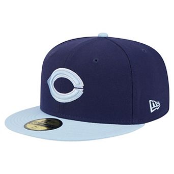 Men's New Era Navy/Light Blue Cincinnati Reds Color Pack 2-Tone 59FIFTY Fitted Hat