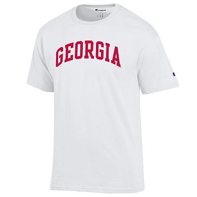 Men's Champion White Georgia Bulldogs Basic Arch T-Shirt