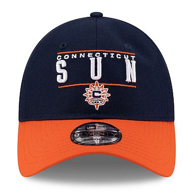 Unisex New Era Navy/Orange Connecticut Sun 2025 WNBA Draft 9TWENTY Adjustable Hat