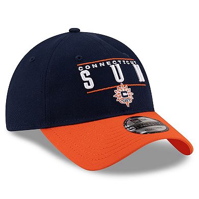 Unisex New Era Navy/Orange Connecticut Sun 2025 WNBA Draft 9TWENTY Adjustable Hat