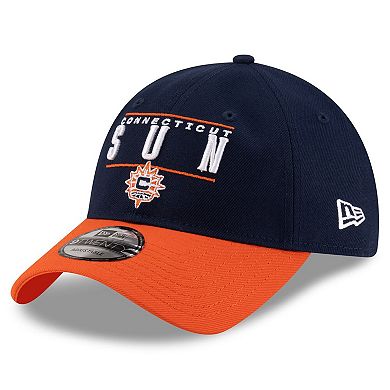 Unisex New Era Navy/Orange Connecticut Sun 2025 WNBA Draft 9TWENTY Adjustable Hat