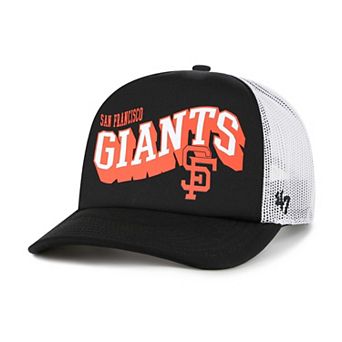 Men's '47 Black San Francisco Giants Meander Foam Trucker Snapback Hat