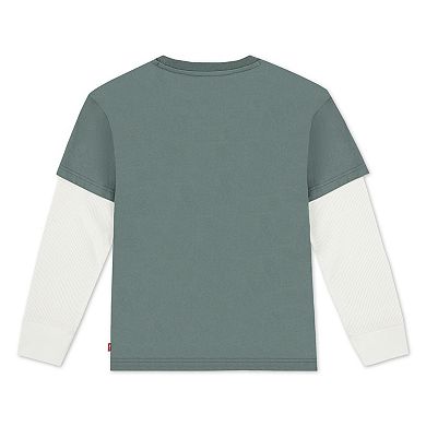 Boys 8-20 Levi's® Logo Twofer Long Sleeve T-Shirt