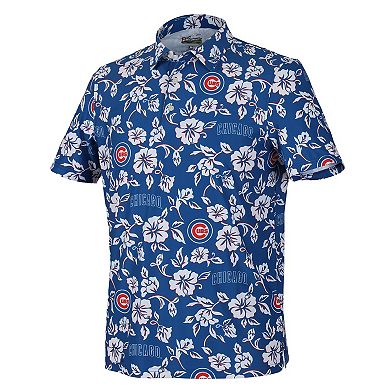 Men's�Reyn Spooner Blue Chicago Cubs Pua Performance Polo
