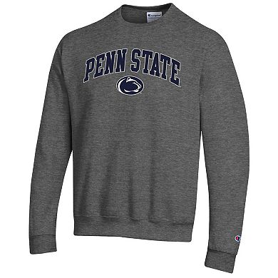Men's Champion® Heather Charcoal Penn State Nittany Lions Arch Over Logo Pullover Sweatshirt