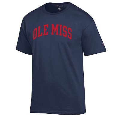 Men's Champion Navy Ole Miss Rebels Basic Arch T-Shirt