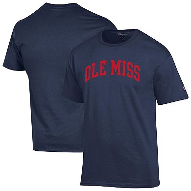 Men's Champion Navy Ole Miss Rebels Basic Arch T-Shirt
