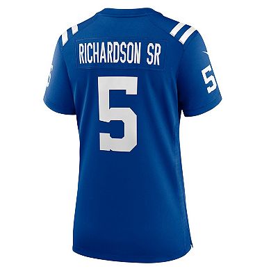 Women's Nike Anthony Richardson Sr. Royal Indianapolis Colts Team Game Jersey