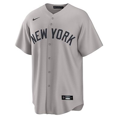 Men's Nike Gerrit Cole Gray New York Yankees Road Replica Jersey