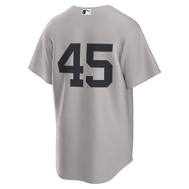 Men's Nike Gerrit Cole Gray New York Yankees Road Replica Jersey