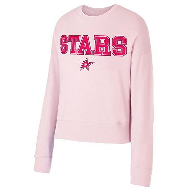 Women's Concepts Sport Pink Dallas Stars Tonal Pullover Sweatshirt