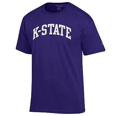 Men's Champion Purple Kansas State Wildcats Basic Arch T-Shirt