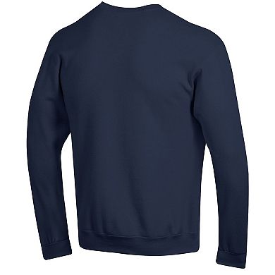 Men's Champion Navy Yale Bulldogs Basic Arch Fleece Pullover Sweatshirt