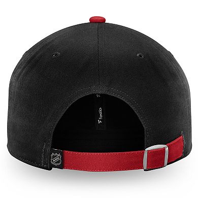 Men's Fanatics Black Chicago Blackhawks Iconic II Fundamental Adjustable Hat