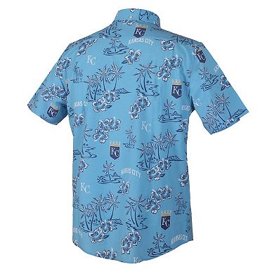 Men's Reyn Spooner Light Blue Kansas City Royals Kekai Performance Button-Up Top