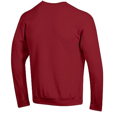 Men's Champion Cardinal Arkansas Razorbacks Basic Arch Fleece Pullover Sweatshirt
