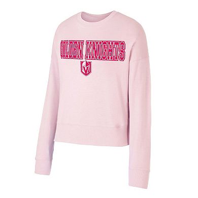Women's Concepts Sport Pink Vegas Golden Knights Tonal Pullover Sweatshirt