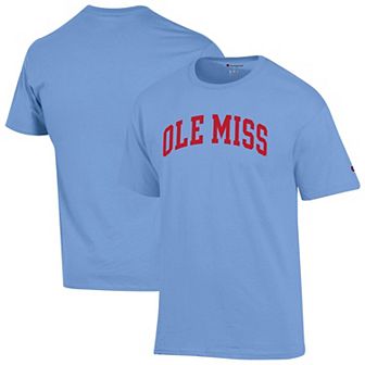 Men's Champion Powder Blue Ole Miss Rebels Basic Arch T-Shirt