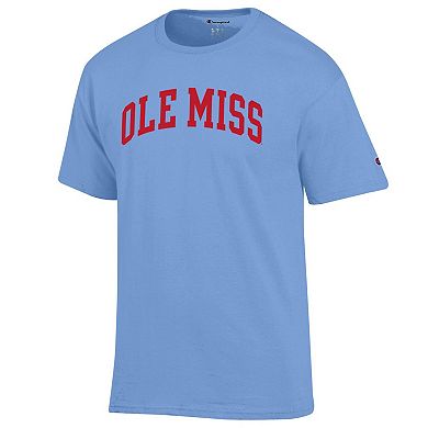 Men's Champion Powder Blue Ole Miss Rebels Basic Arch T-Shirt