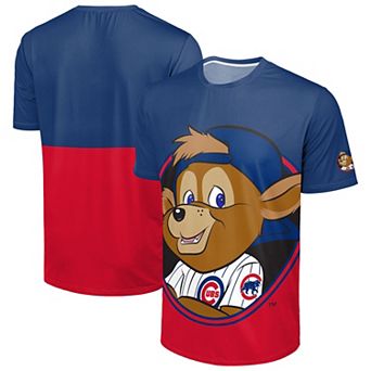 Men's FOCO Royal/Red Chicago Cubs Big Logo Mascot T-Shirt
